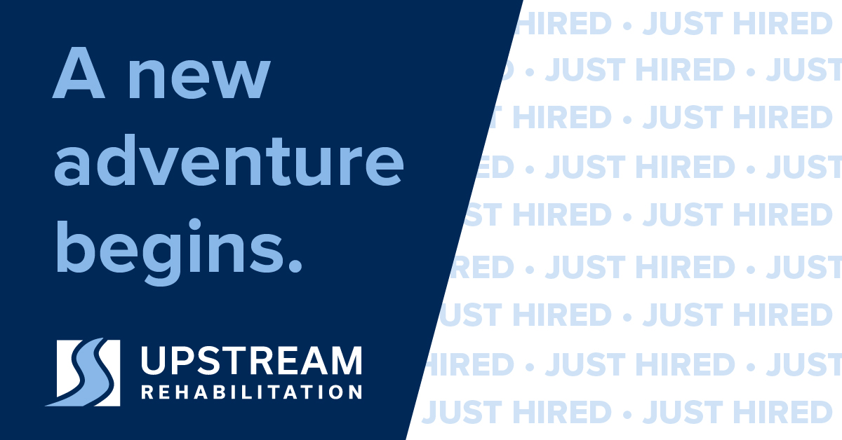 Upstream Rehabilitation New Job Announcement Graphic